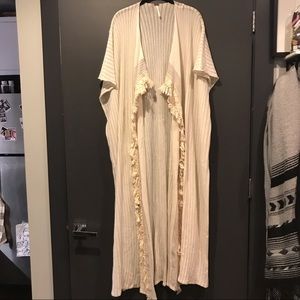 Free People Knit oversized caftan vest